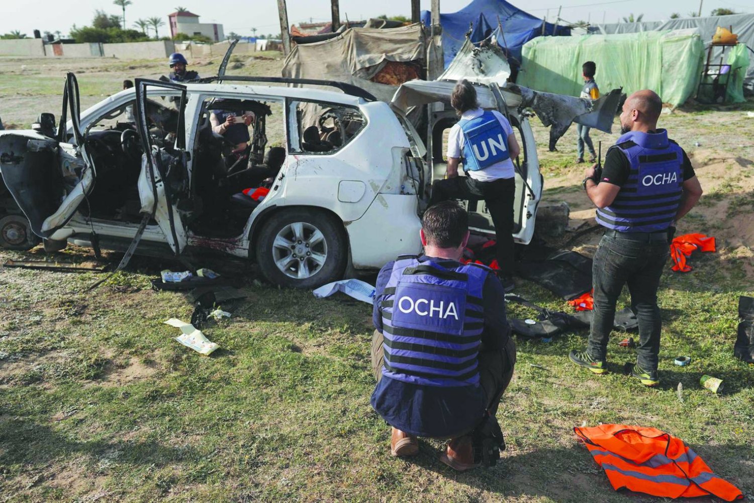 Des employés de l'ONU  tués et blessés dans les bombardements d'occupation sur Rafah et Khan Yunis