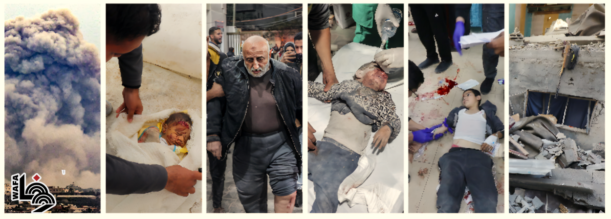 Martyrs et blessés dans les bombardements des avions d'occupation au sud de Rafah