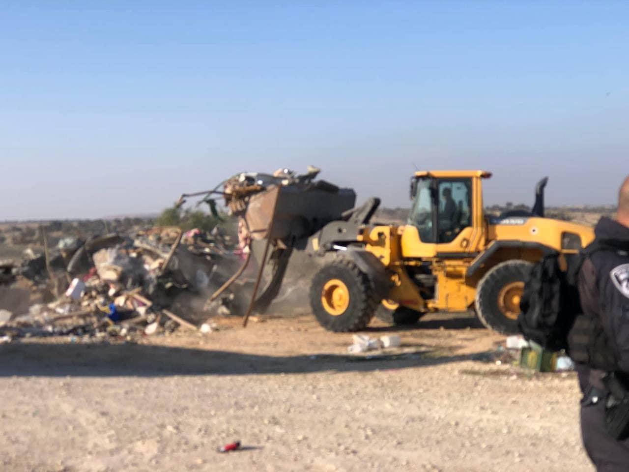 Pour la 212ème fois, l'occupation détruit Al-Araqeeb au Néguev 