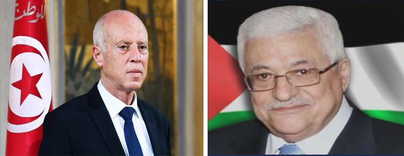 Le président palestinien rencontre son homologue tunisien  