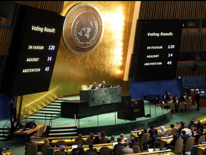 Le ministère des affaires étrangères salue le soutien massif à la résolution de l’Assemblée générale appelant à la protection du peuple Palestinien