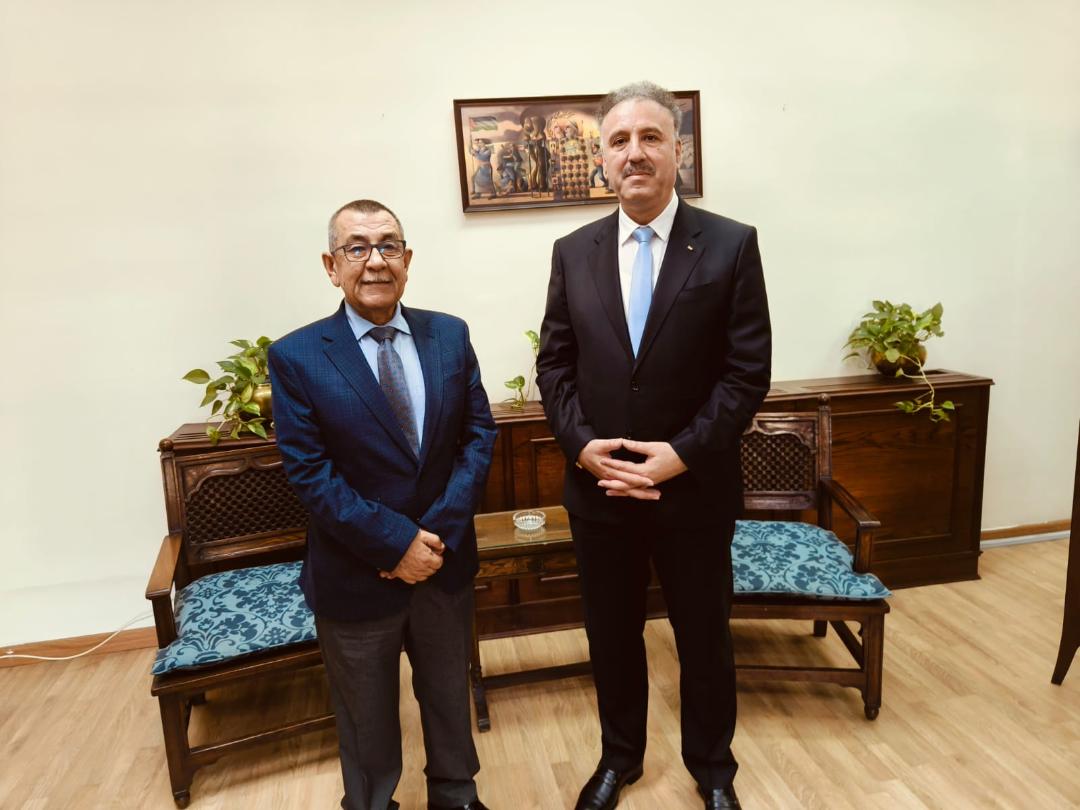  Le ministre Asaf rencontre le secrétaire général adjoint aux affaires palestiniennes et des territoires arabes occupés à la Ligue arabe 
