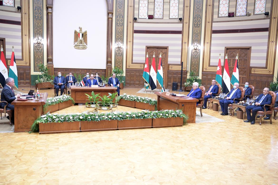 La déclaration finale du sommet palestino-égypto-jordanien affirme le soutien au peuple palestinien  et de ses justes droits