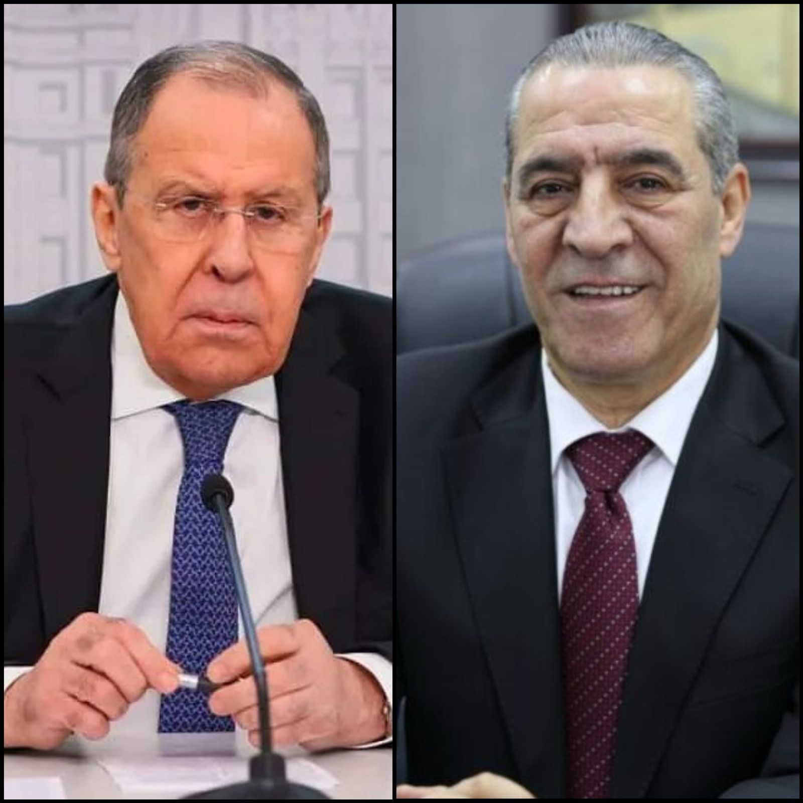 Le Cheikh discute avec le Ministre russe des Affaires étrangères des moyens de mettre fin à l'agression israélienne et d'ouvrir des couloirs sûrs 