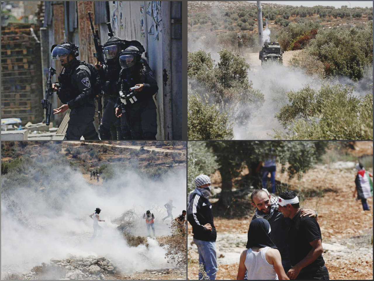 51 palestiniens blessés lors d'affrontements avec les forces d'occupation au sud de Naplouse