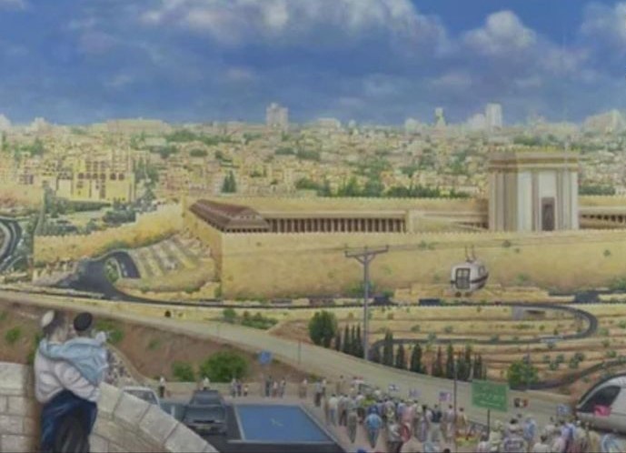 Des colons juifs publient une photo illustrant la construction du temple sur les ruines d'Al-Aqsa