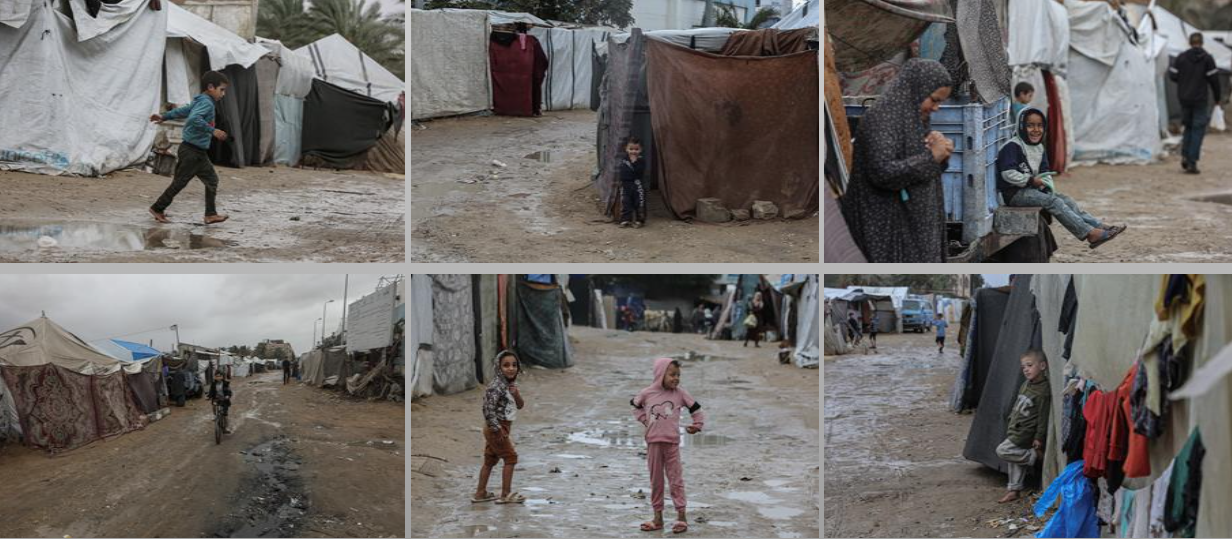 L'arrivée de l'hiver aggrave les souffrances des personnes déplacées sous tente à Gaza