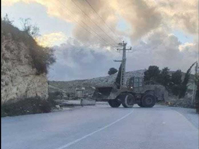 L’armée israélienne ferme la route liant les villes de Naplouse et Jénine