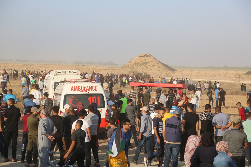 L’occupation  réprime une marche pacifique dans la bande de Gaza