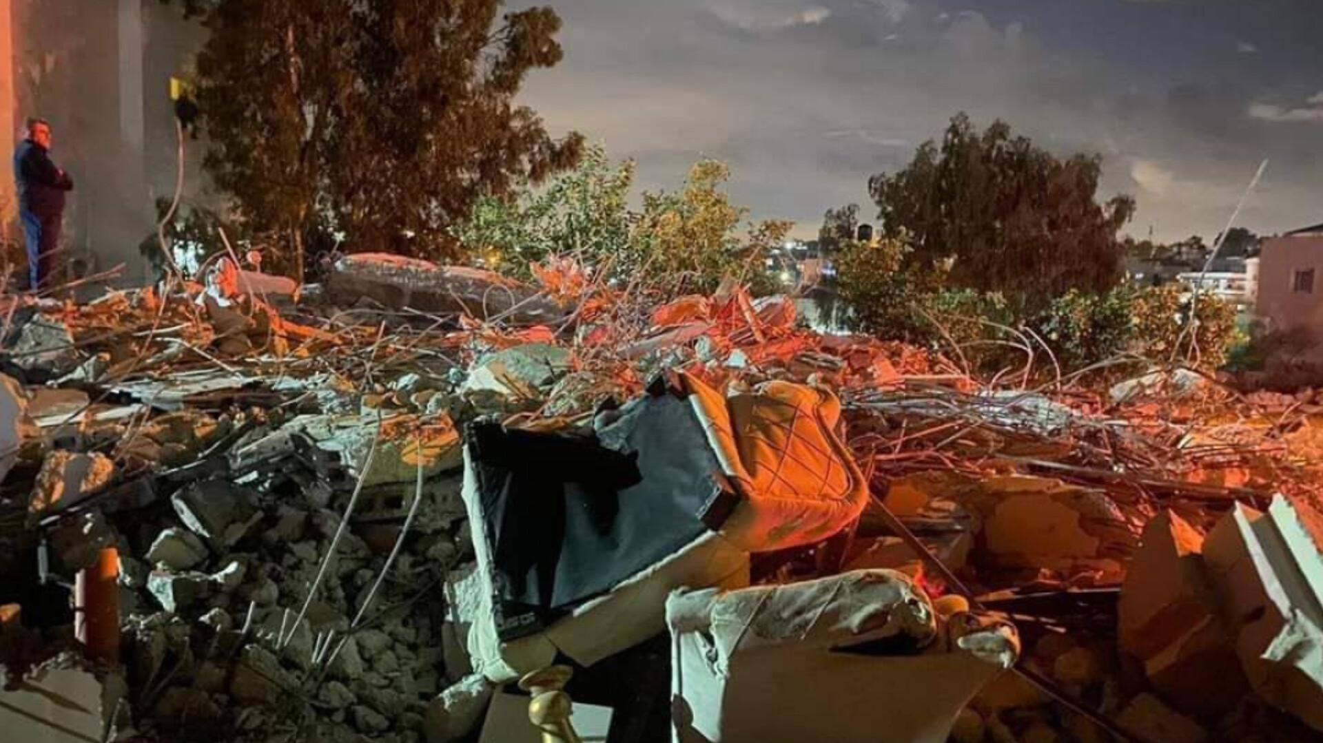 Une maison palestinienne détruite par les bulldozers d'occupation à Ramallah 