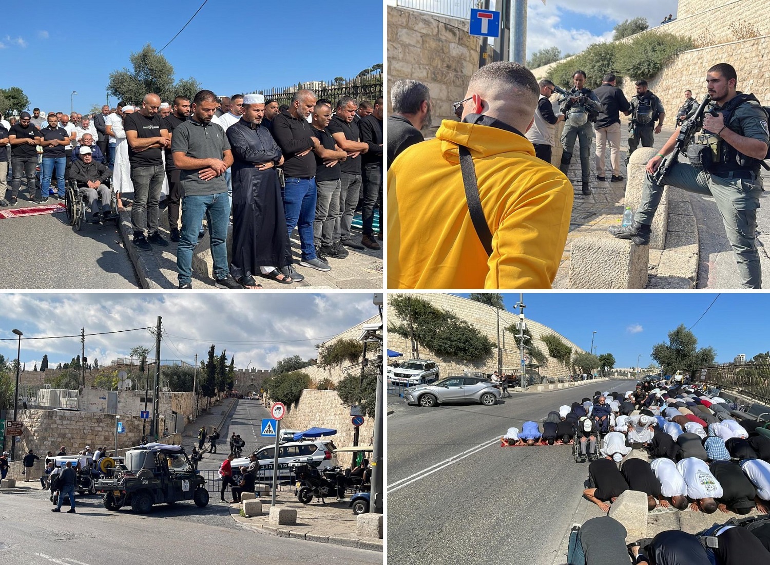 La police israélienne réprime les fidèles à Jérusalem occupée