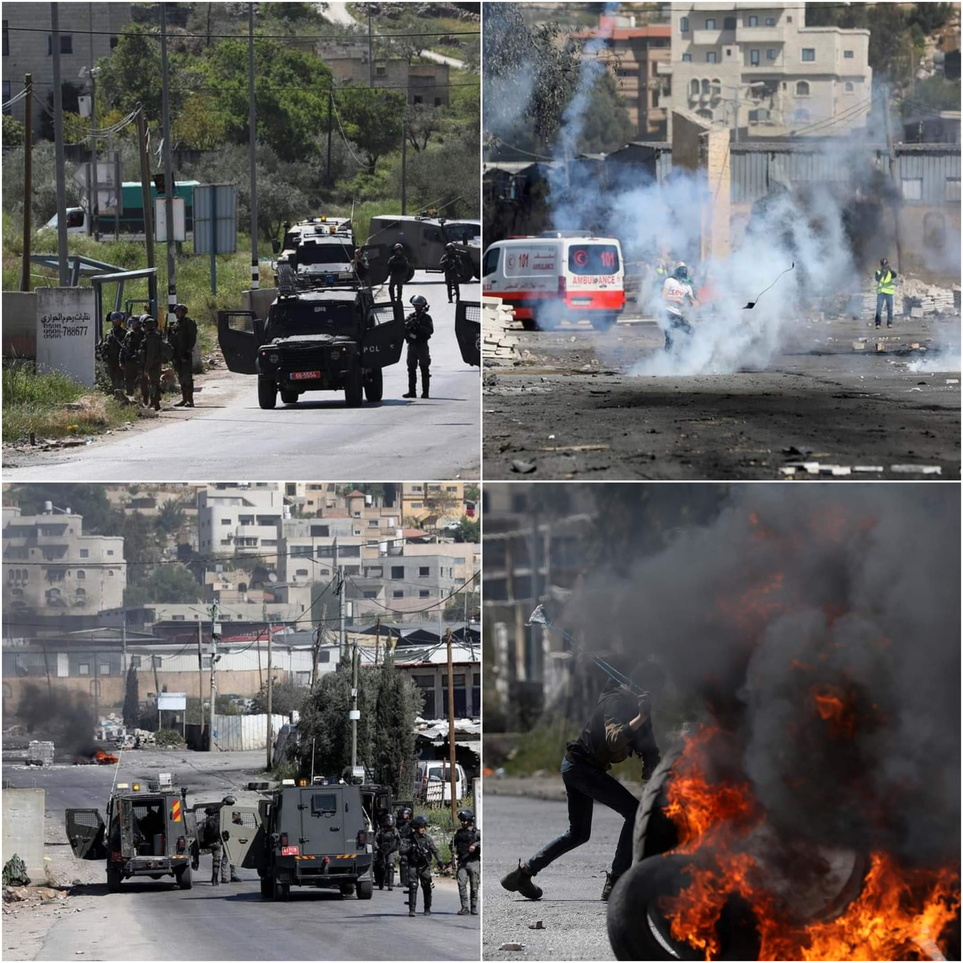 Des Palestiniens blessés alors que les forces d'occupation attaquent des manifestations à travers la Cisjordanie