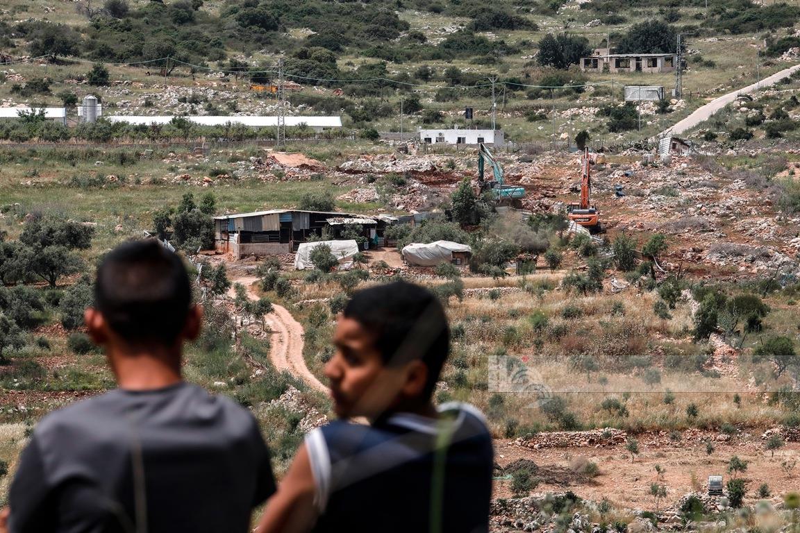 Une nouvelle implantation coloniale menace les terres agricoles de Jinsafut, à l’est de Qalqilya