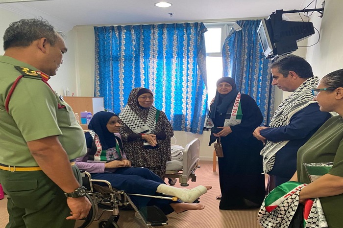 L’ambassade de Palestine auprès de la Malaisie rend visite aux blessés de l'attaque de Gaza sont à l'hôpital militaire de Kuala Lumpur