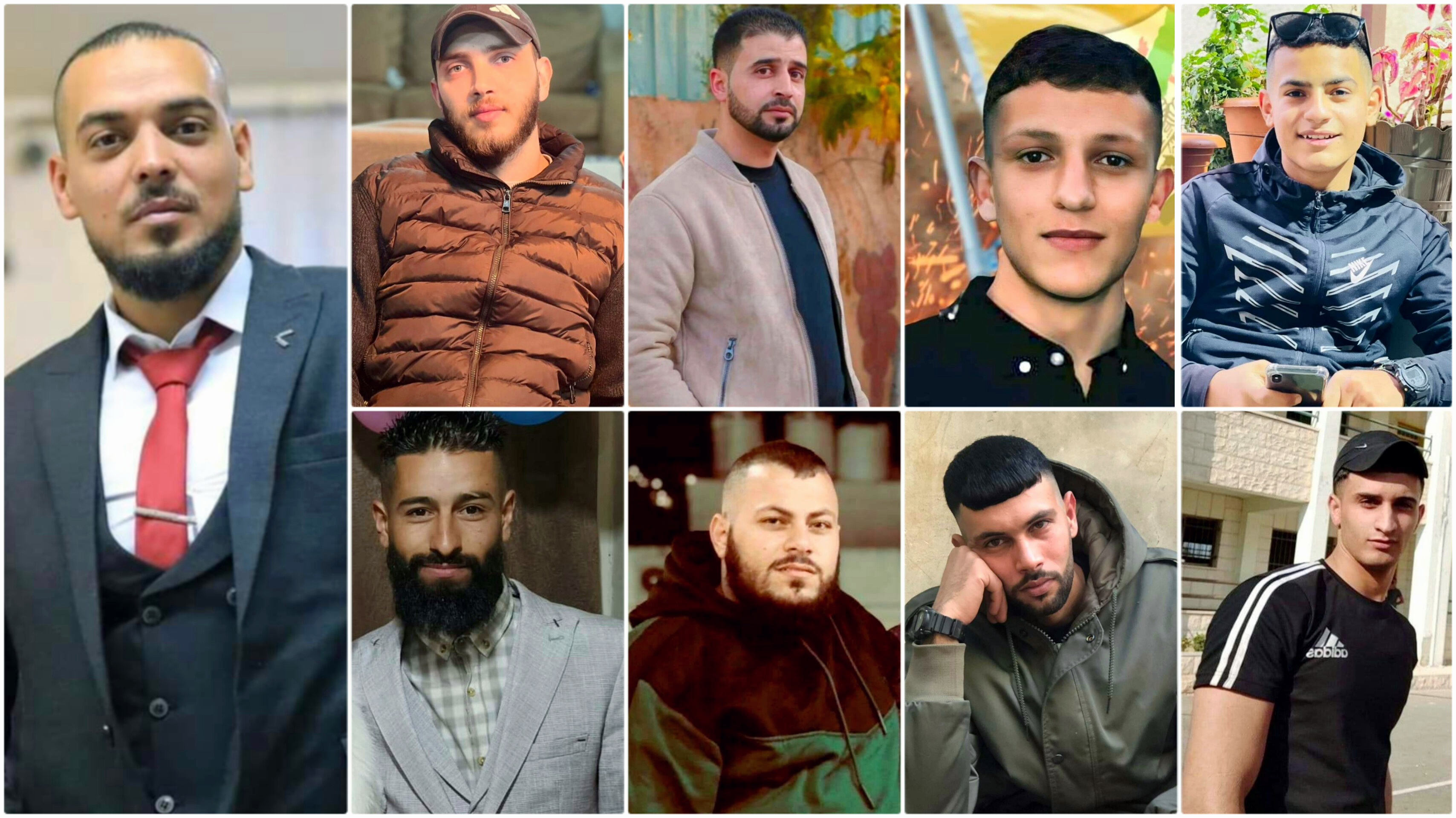 9 jeunes Palestiniens abattus par l'armée d'occupation israélienne en Cisjordanie 