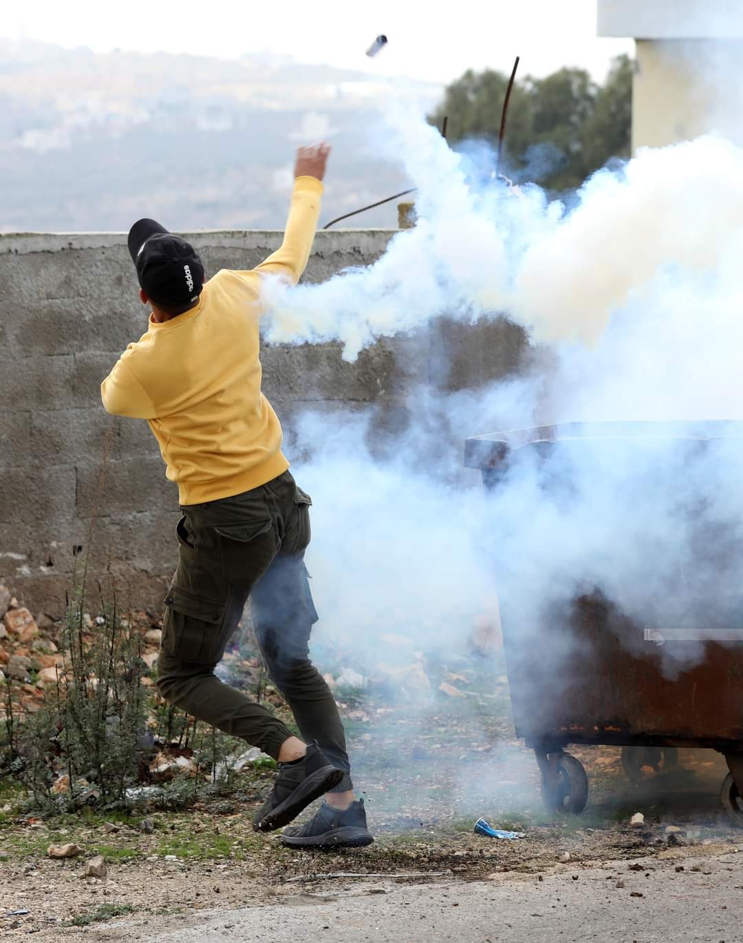 La marche anti-colonisation de Kafr Qaddoum attaquée par l'armée d'occupation