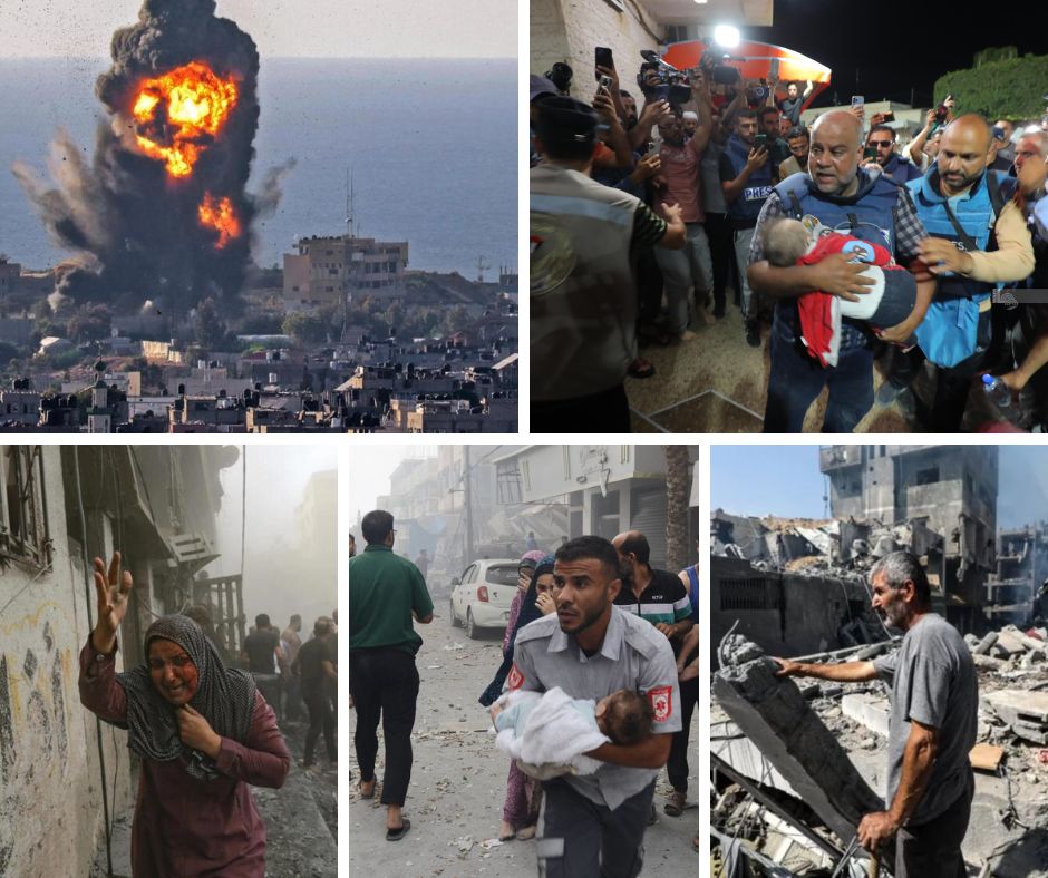 Martyrs et blessés lors des violents raids lancés par les avions de combat de l'occupation sur la bande de Gaza
