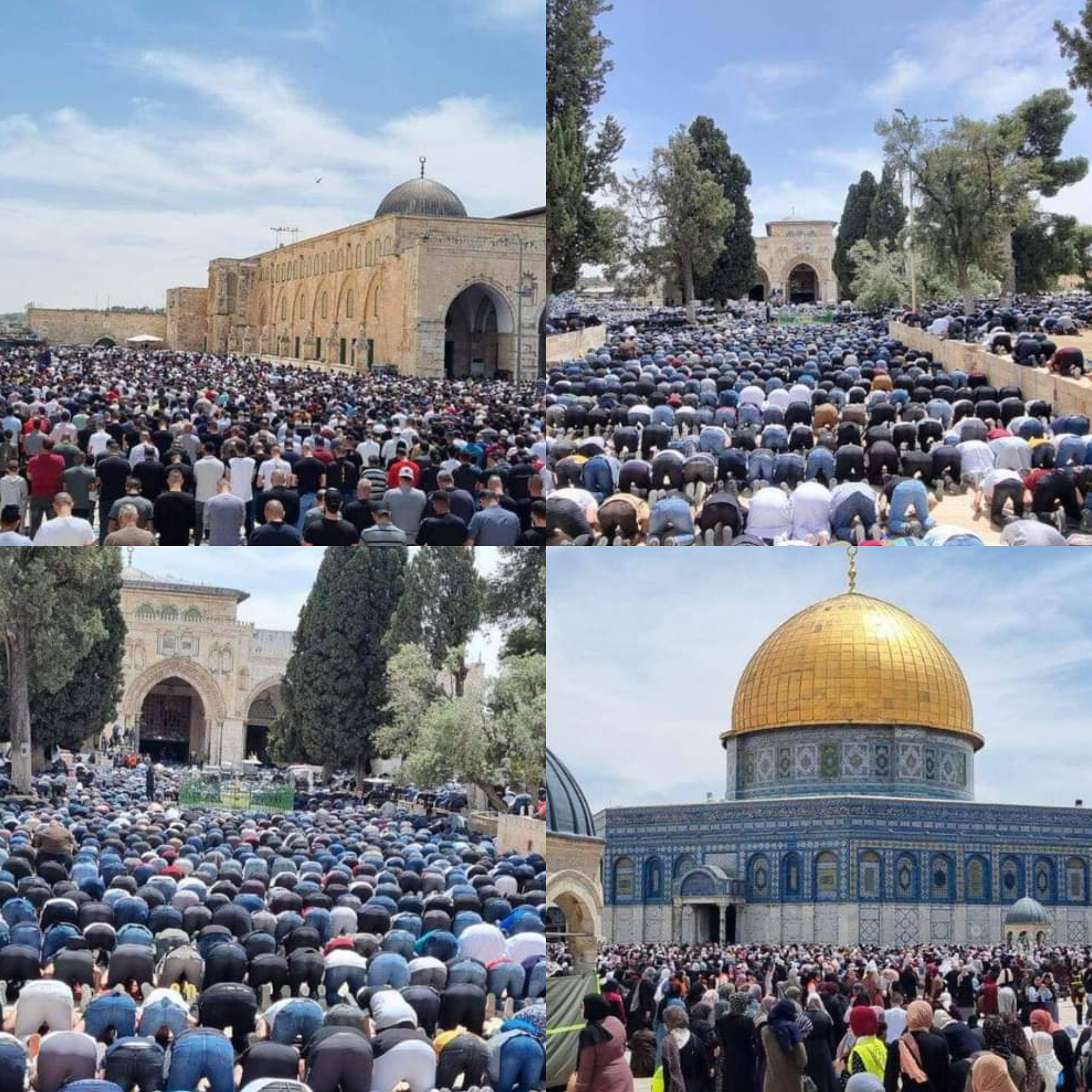 Plus de 100,000 Palestiniens prient à la mosquée Al-Aqsa de Jérusalem le troisième vendredi du Ramadan, malgré les restrictions israéliennes