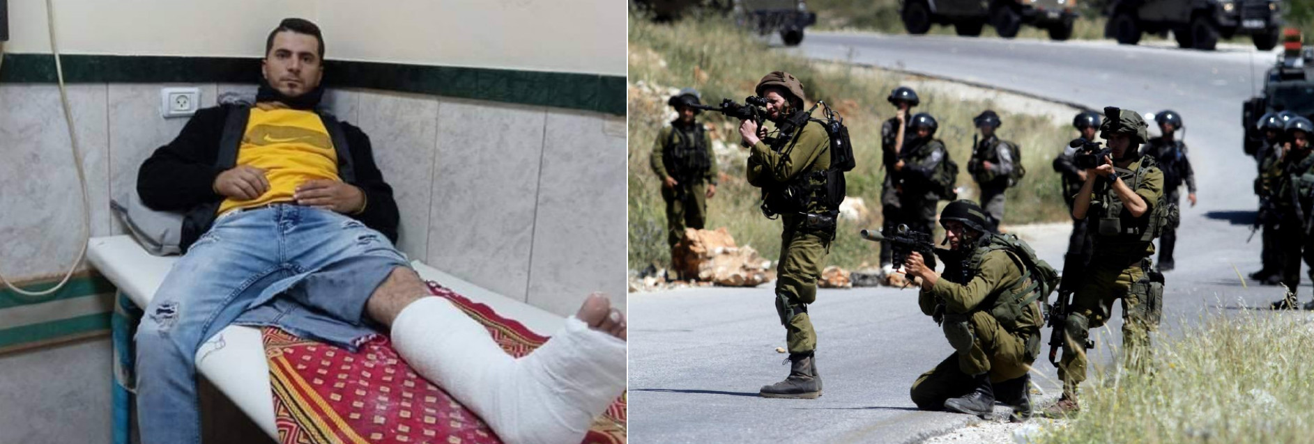 Un travailleur palestinien s’expose aux tirs des soldats d’occupation à Jénine