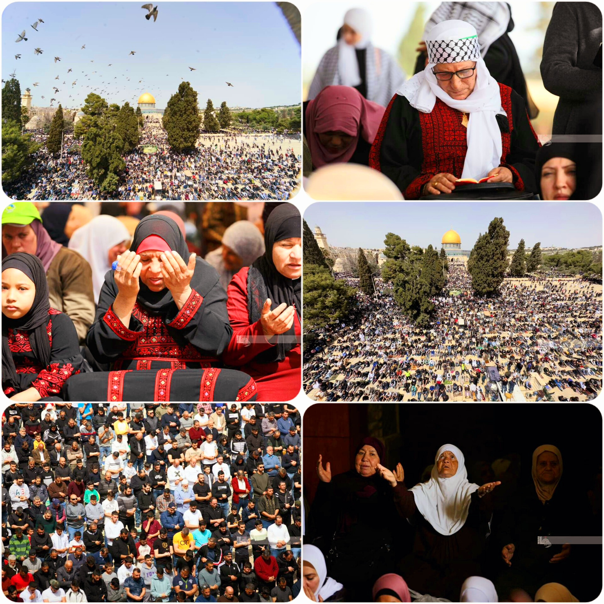 Malgré les restrictions israéliennes, des milliers de Palestiniens prient à la mosquée Al-Aqsa le premier vendredi du Ramadan