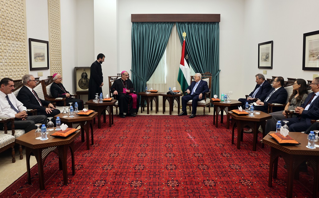 Le président reçoit le patriarche latin de Jérusalem, le cardinal Pizzaballa