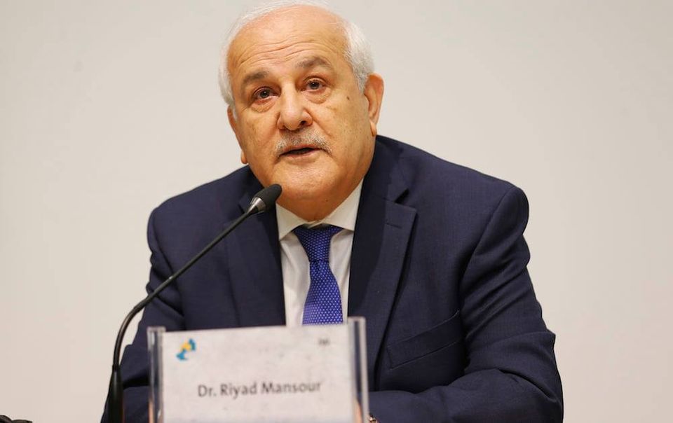 Mansour envoie trois lettres identiques sur la poursuite de violations israéliennes contre le peuple Palestinien