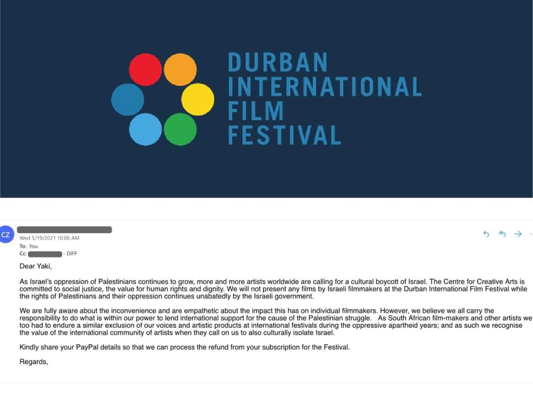 Le Festival international du film de Durban boycotte les productions cinématographiques israéliennes