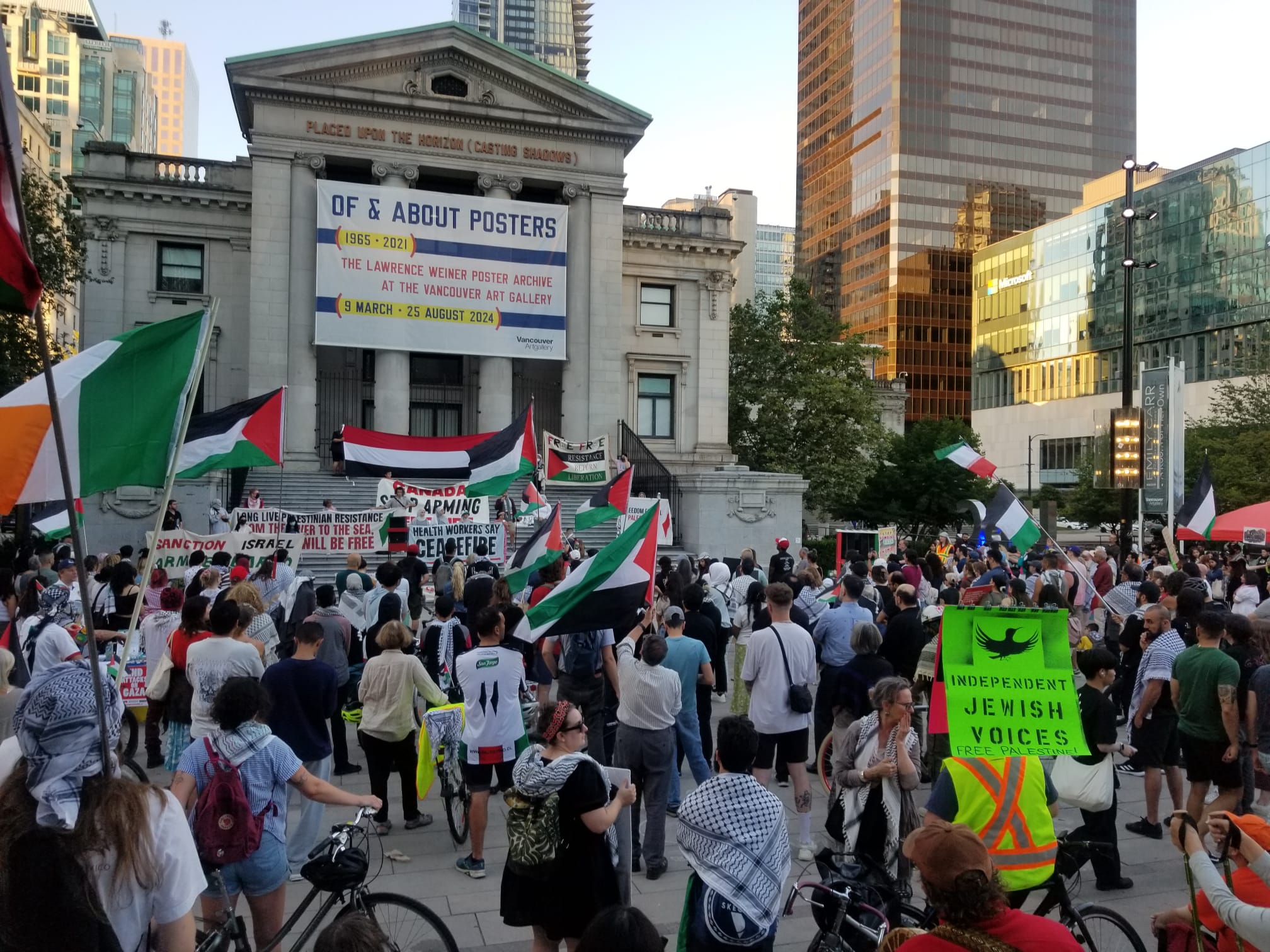 Une manifestation au Canada pour exiger la fin de l'agression israélienne contre Gaza
