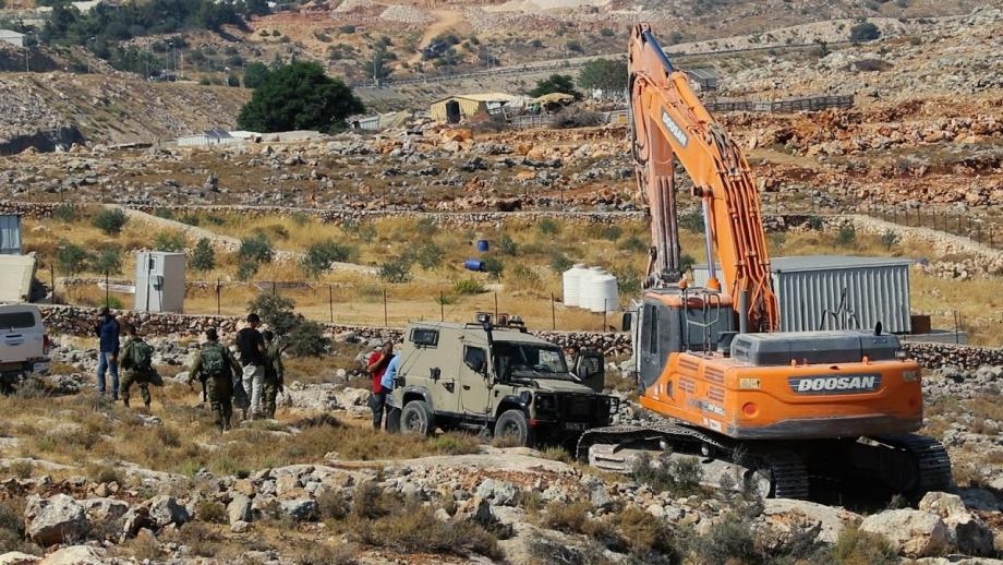 L'armée israélienne s'empare d'une excavatrice à Masafer Yatta