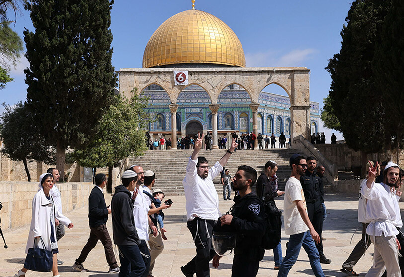  233 colons profanent la Mosquée Al-Aqsa  
