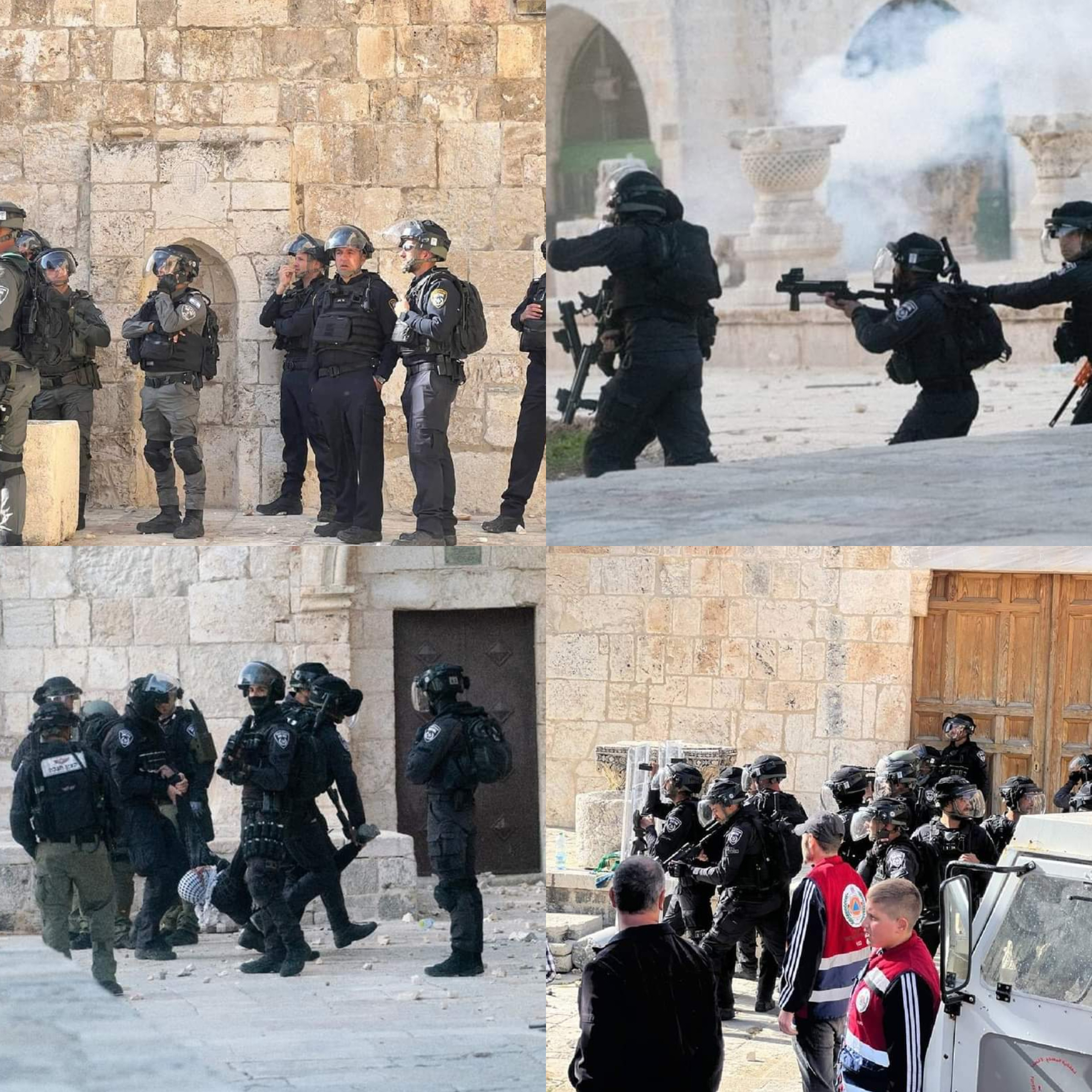 31 Palestiniens blessés dont deux grièvement dans une nouvelle agression contre les fidèles dans la mosquée Al-Aqsa