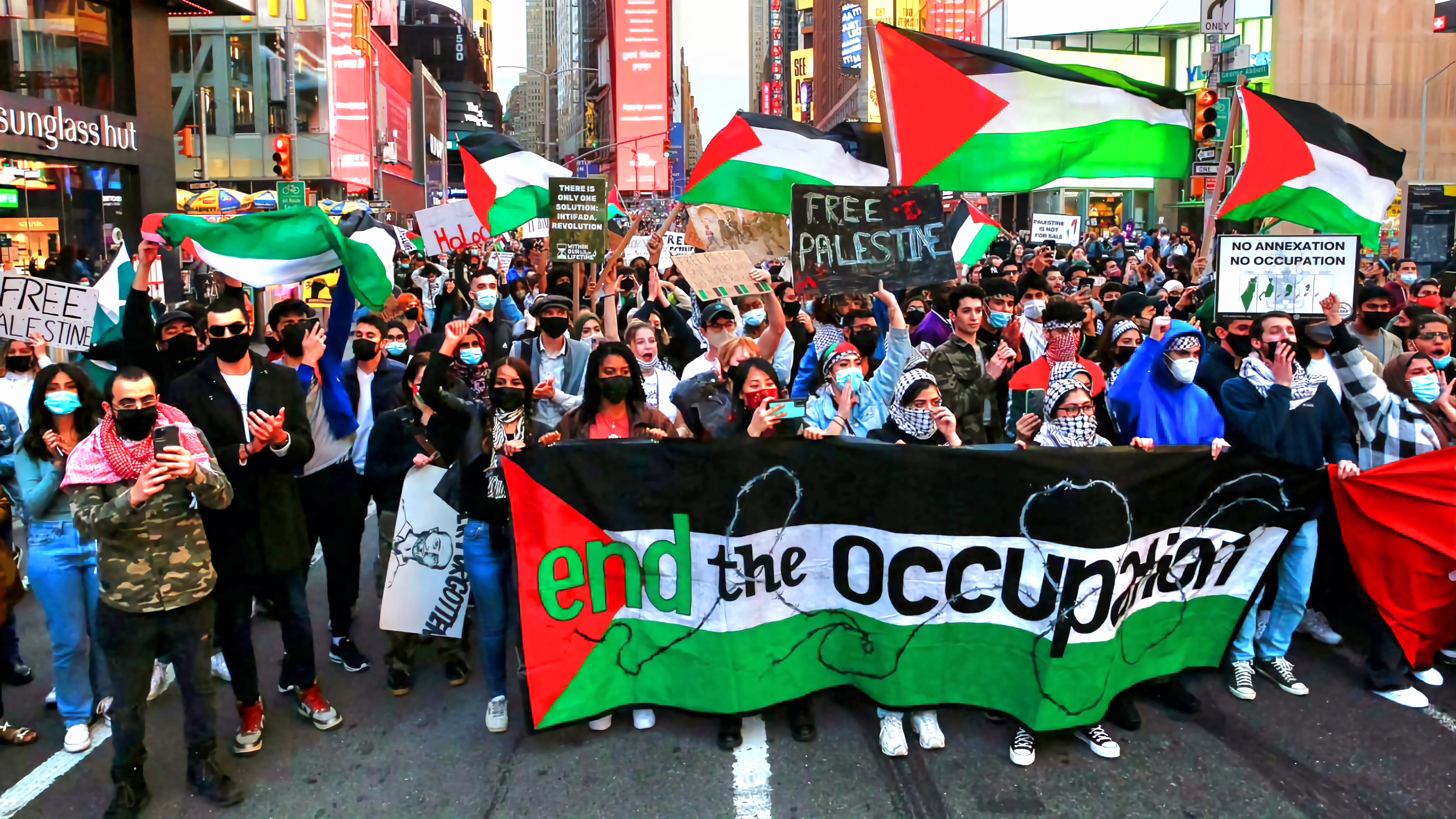 Campagne américaine réclamant la fermeture des associations à New York qui soutiennent les colonies israéliennes 