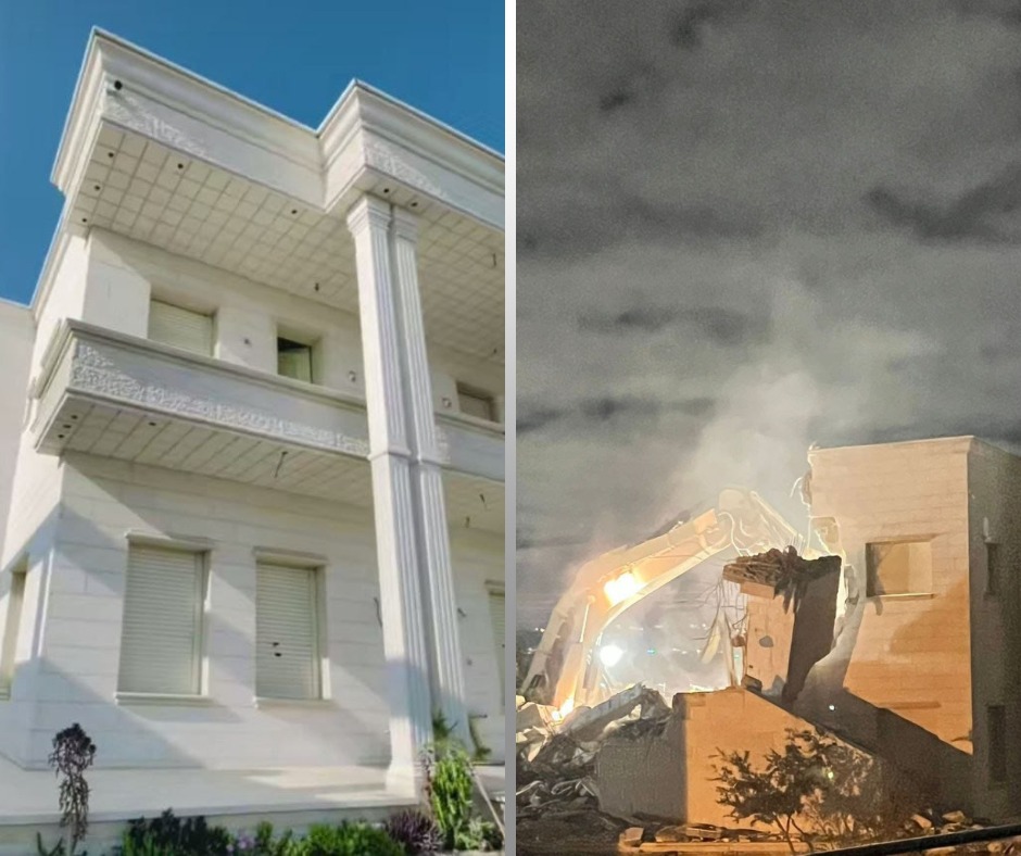 L'occupation démolit la maison d'un martyr à Idhna, à l'ouest d'Hébron