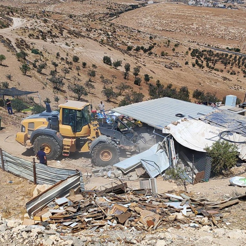 L'occupation démolit une maison à Masafer Yatta