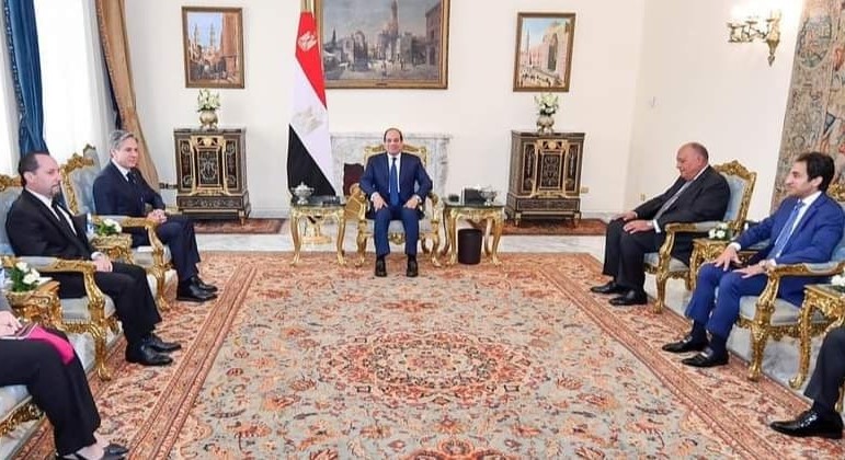 Al-Sisi lors de sa rencontre avec Blinken : Notre position est ferme pour parvenir à une solution juste qui garantisse les droits du peuple palestinien