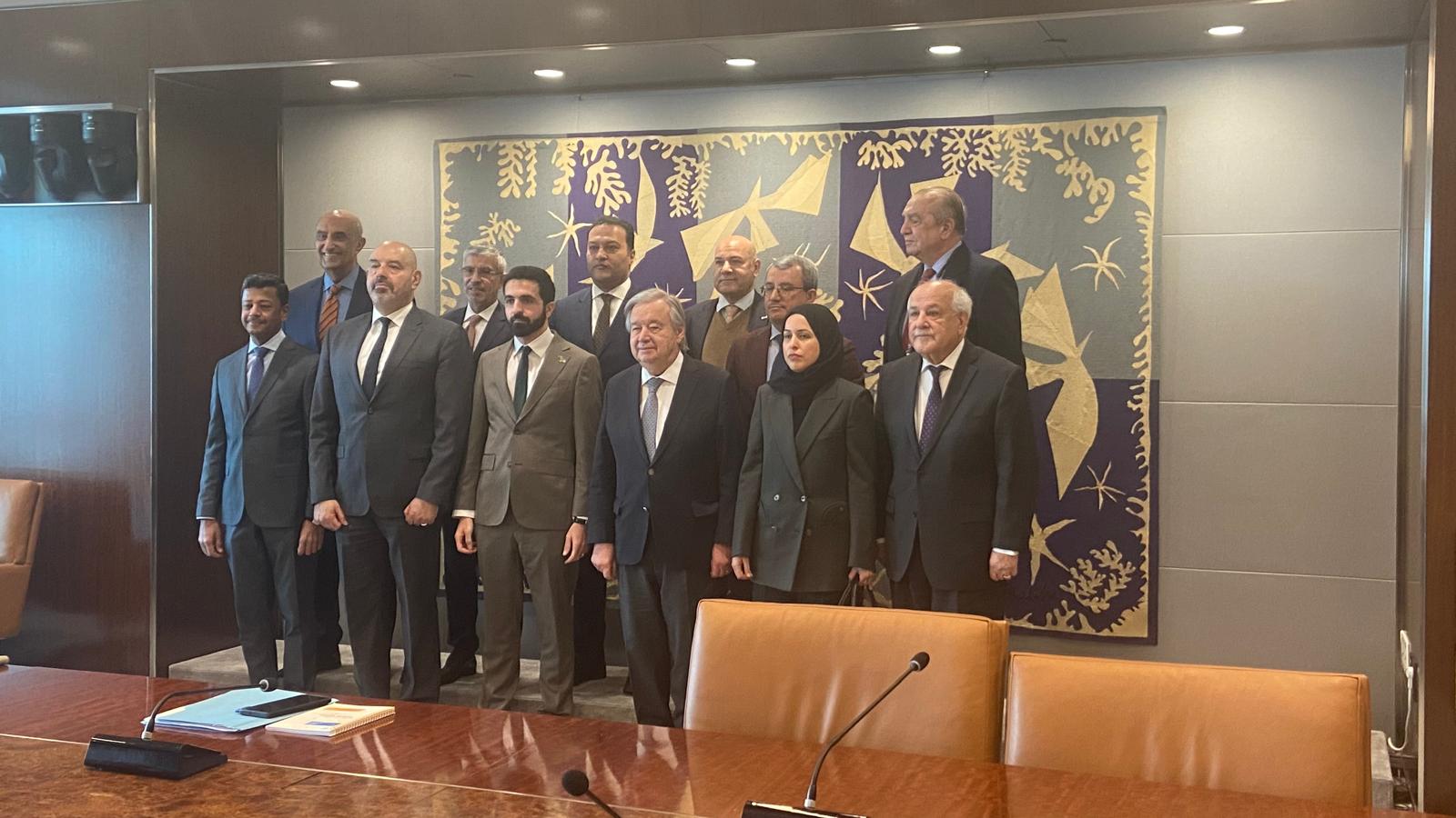 La Troïka arabo-islamique discute avec Guterres d’un cessez-le-feu et du rejet des plans d’annexion