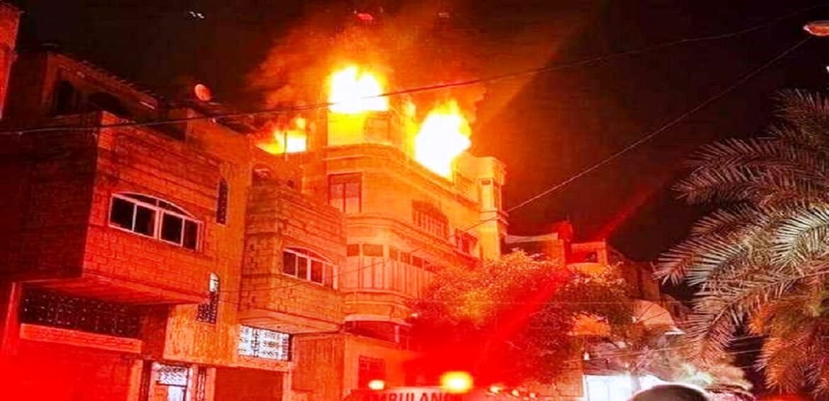  Des israéliens célèbrent la tragédie de l’incendie du camp de Jabalia 