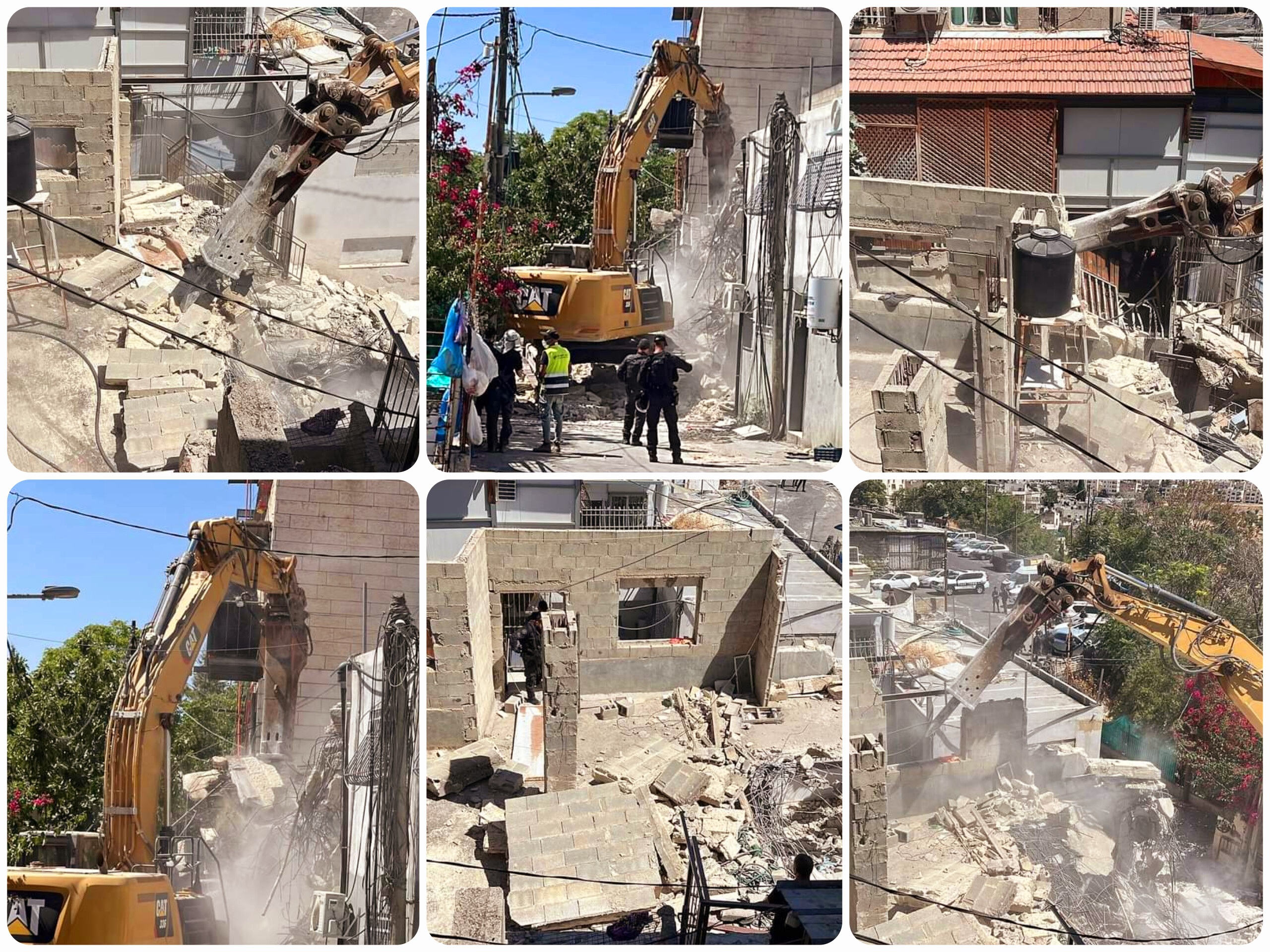 Un bâtiment palestinien détruit par les bulldozers israéliens à Jérusalem
