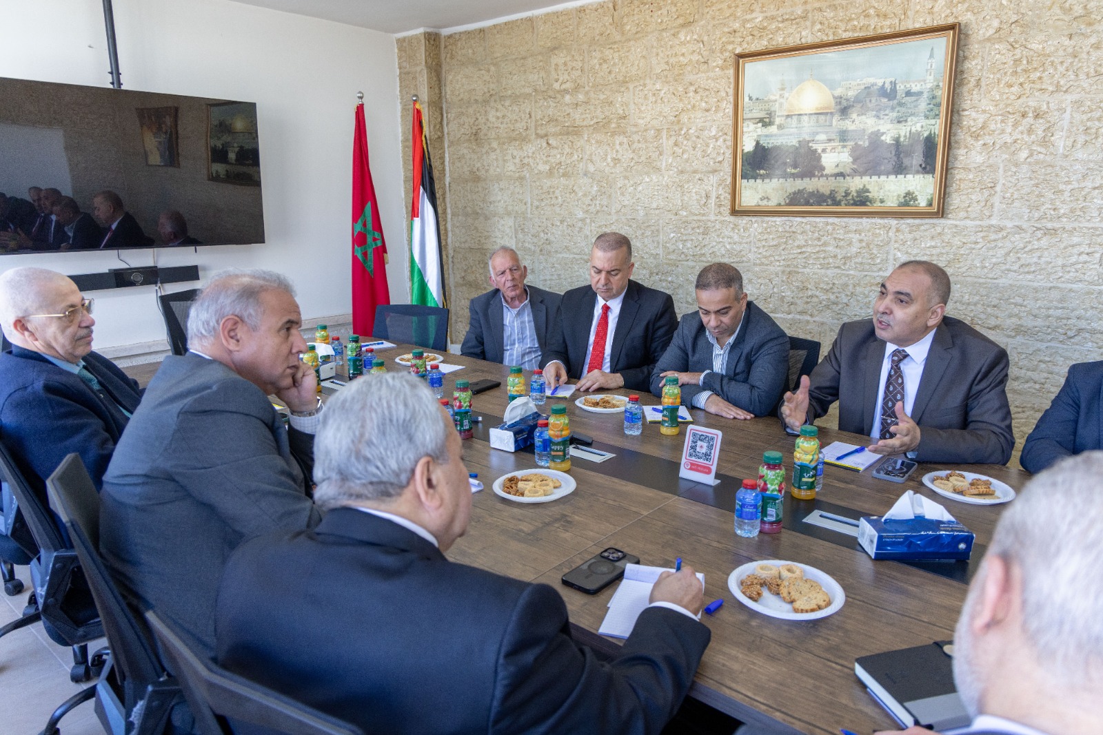 Une réunion à Ramallah examine les efforts marocains pour soutenir Jérusalem et discute du renforcement de la coopération universitaire.