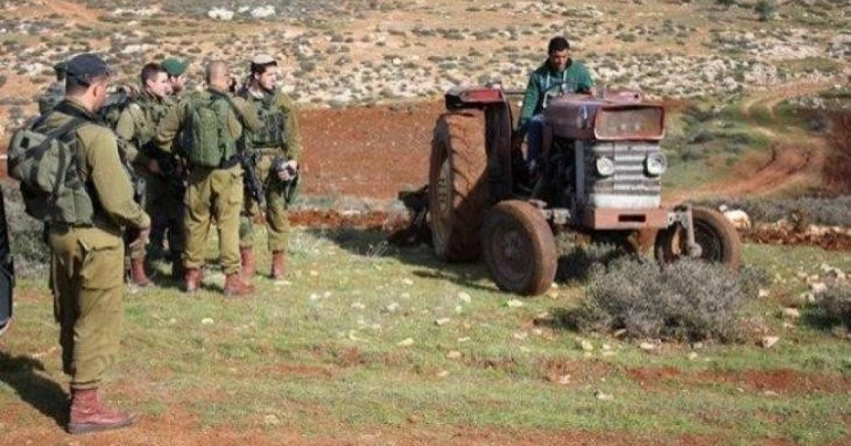  L'occupation empêche la restauration des centaines de terres agricoles près d’Hébron  
