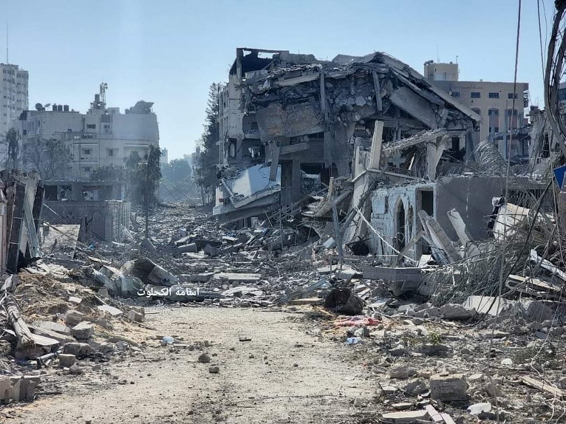 L'aviation de guerre d’occupation détruit plus de 8 tours, dont 352 appartements résidentiels, au nord-ouest de la ville de Gaza.