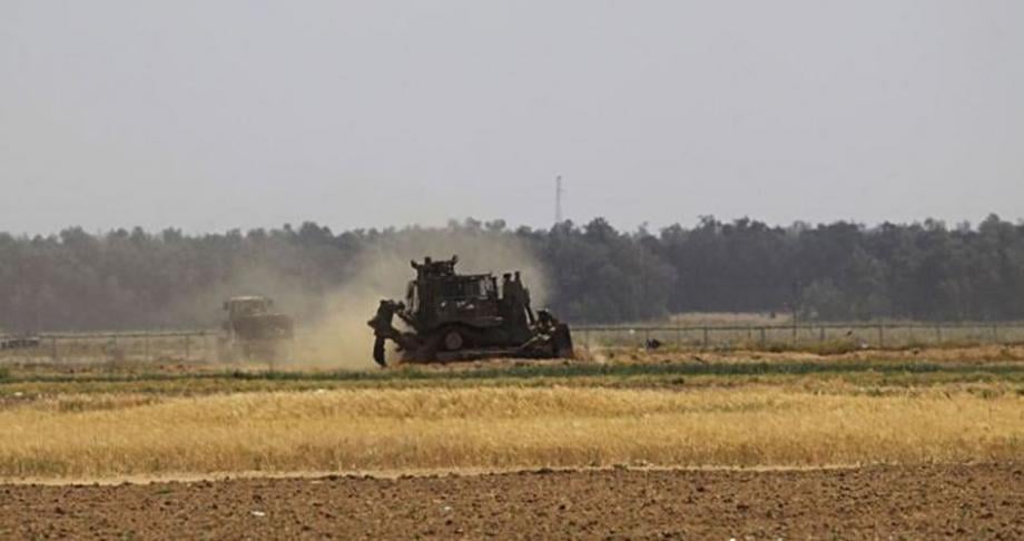 Des terres agricoles balayées à Gaza 