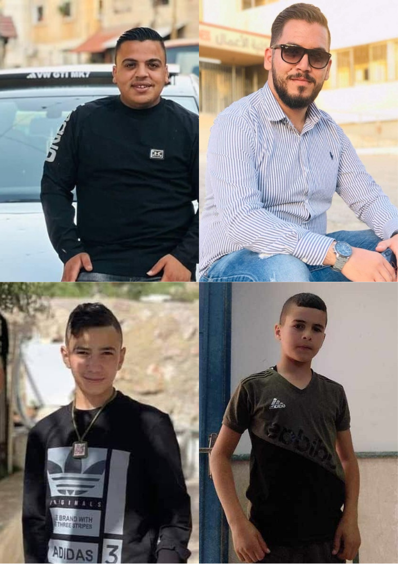 4 martyrs, dont deux enfants, en Cisjordanie