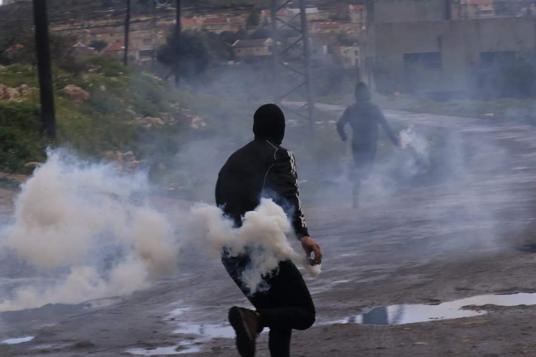 Les forces israéliennes attaquent les Palestiniens manifestant contre le pillage des terres en Cisjordanie