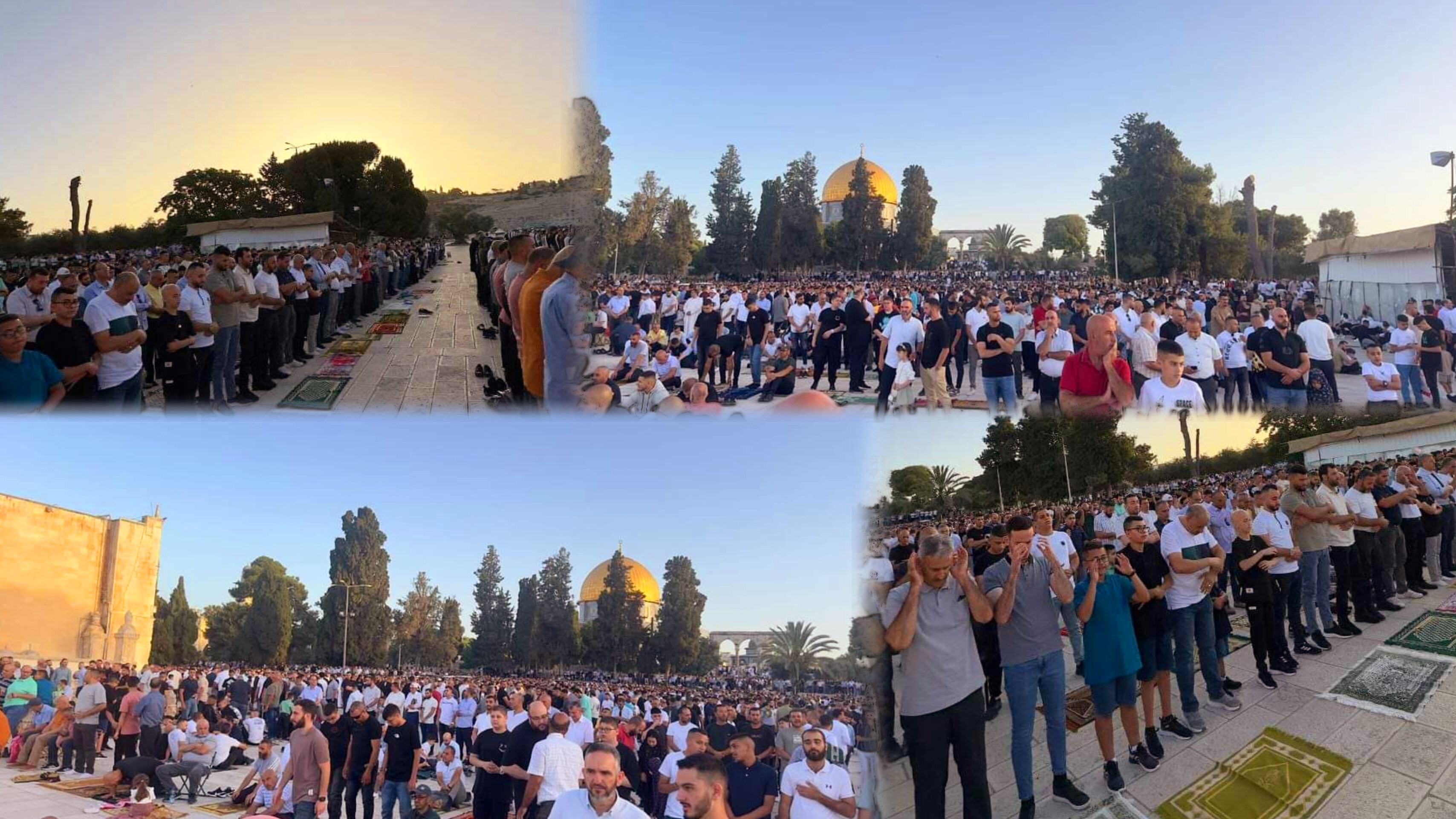 40 000 fidèles accomplissent la prière de l'Aïd dans la mosquée Al-Aqsa malgré les restrictions israéliennes