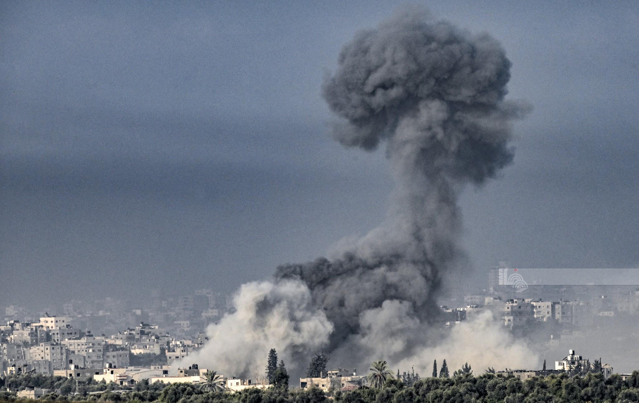  Un martyr et des blessés dans de bombardements ciblant un groupe de civils à Gaza