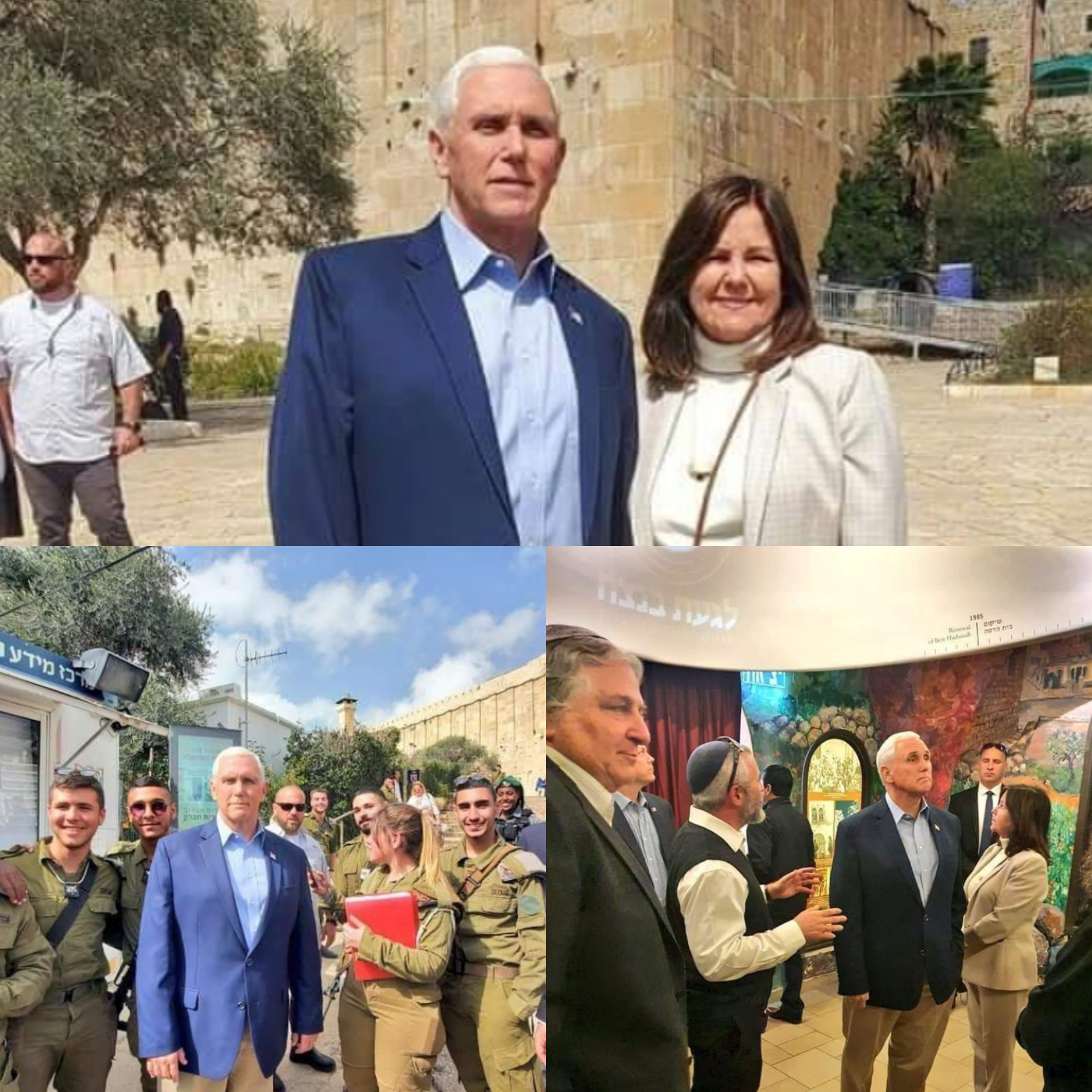 Le mufti de Jérusalem dénonce la visite de l'ancien vice-président américain Pence à la mosquée occupée d'Hébron 