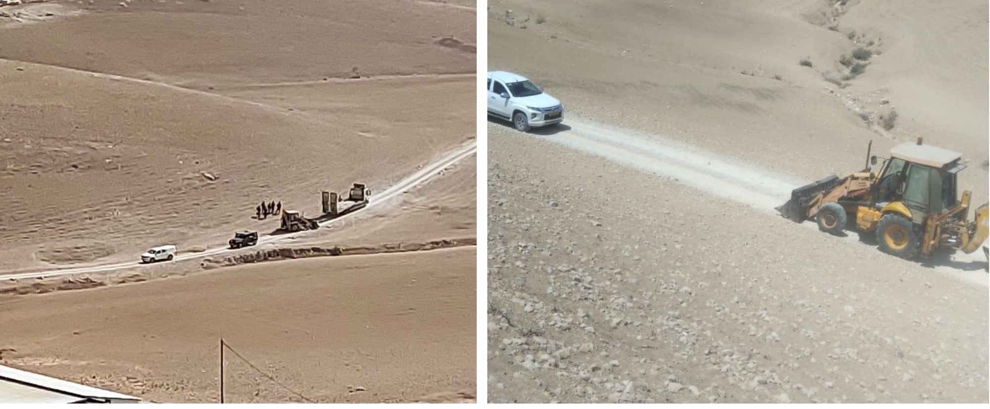 Les forces d’occupation saisissent un bulldozer à Salfit