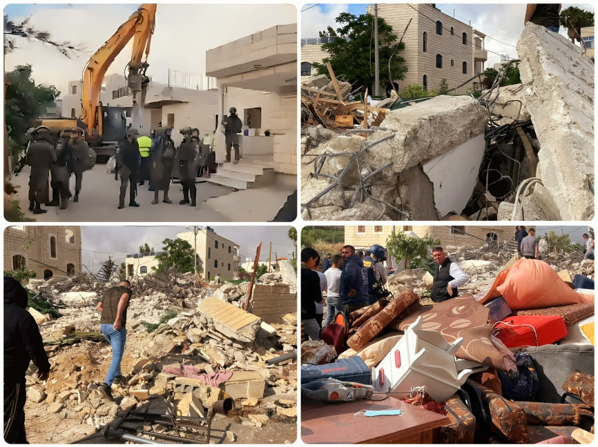 L’armée israélienne démolit la maison d'un prisonnier palestinien au nord d'Hébron