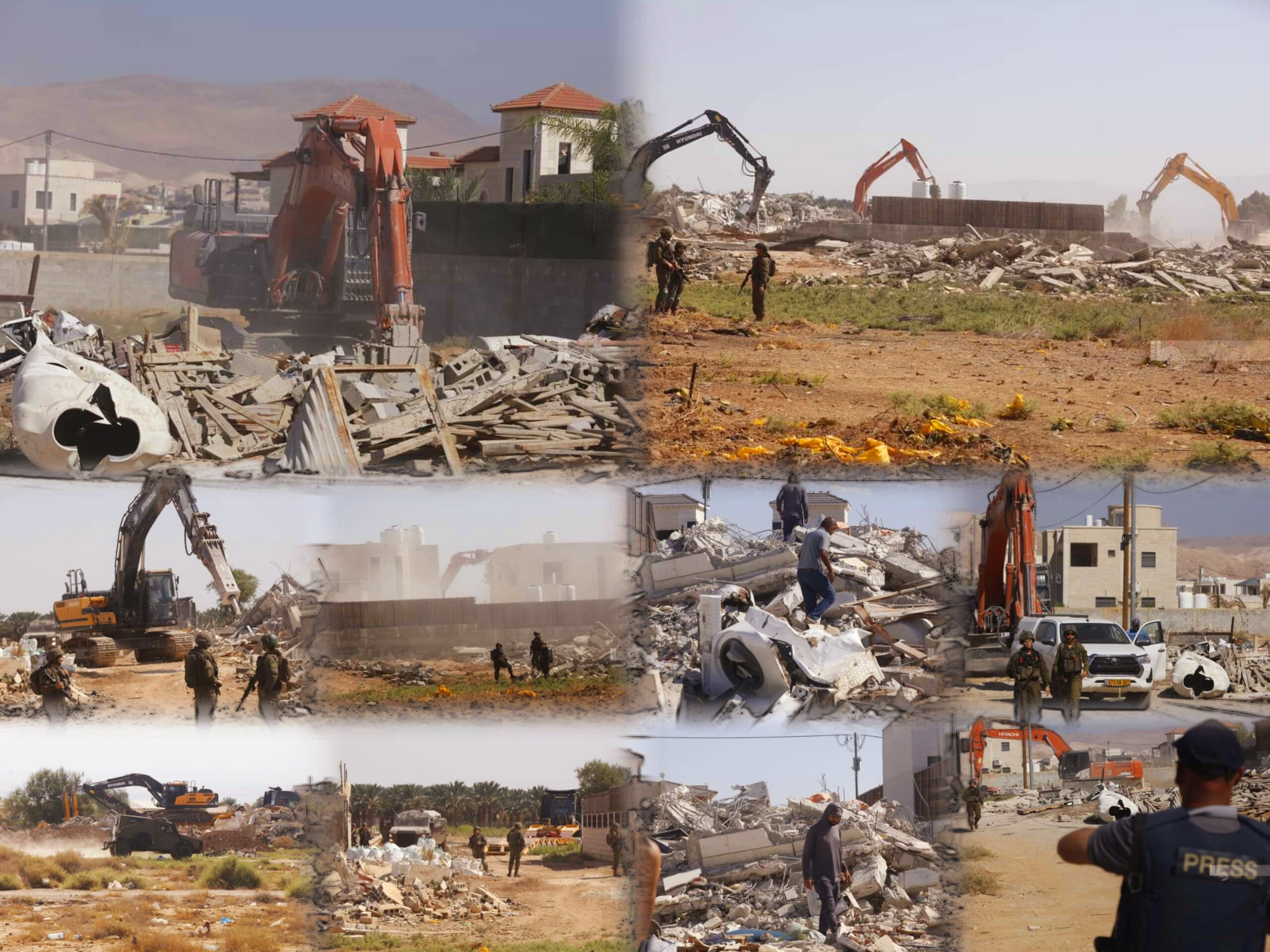 4 maisons palestiniennes détruites par Israël à Jéricho 